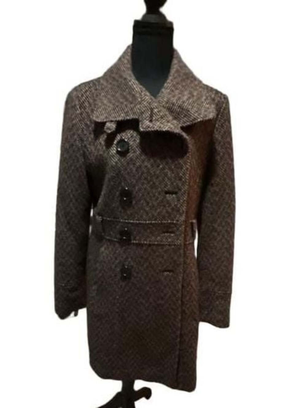 Giaccia Tweed Coat with Belt